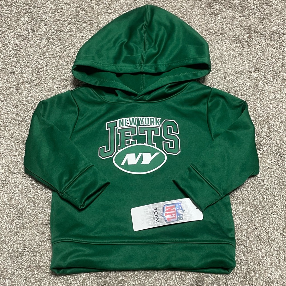 NWT Infants NFL New York Jets Hoodie Size 18m